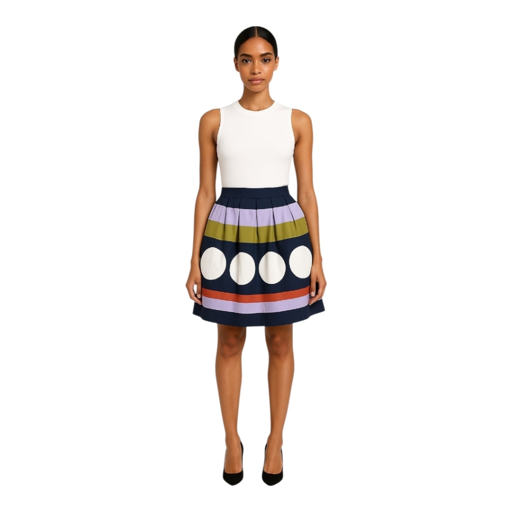 Boden‎ Multicolor Mod Print Mini Skirt